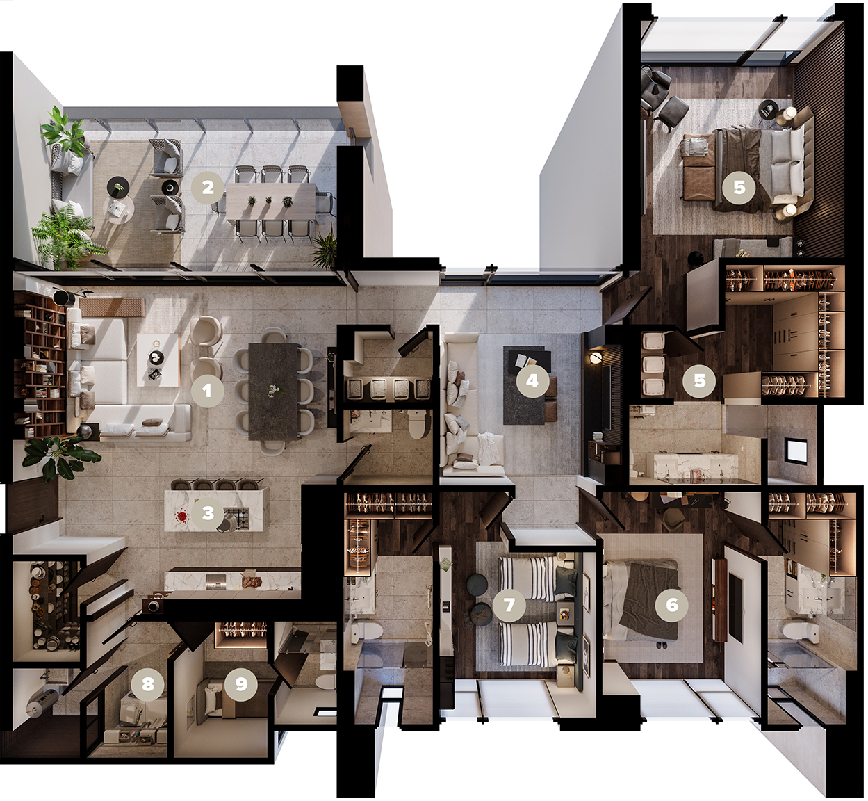 planta arquitectónica visu